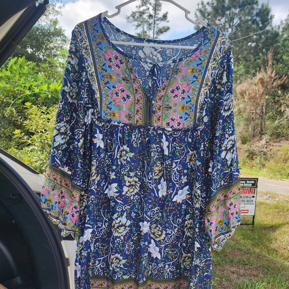Boho Flowy Dress - Picture 1 of 7